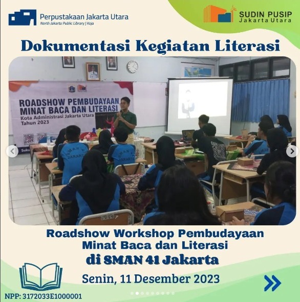 Roadshow Workshop Pembudayaan Minat Baca Dan Literasi